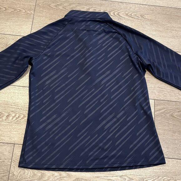 FootJoy Sweater Womens M Blue 1/4 Zip Golf Tennis Performance Preppy AOP - Picture 9 of 9